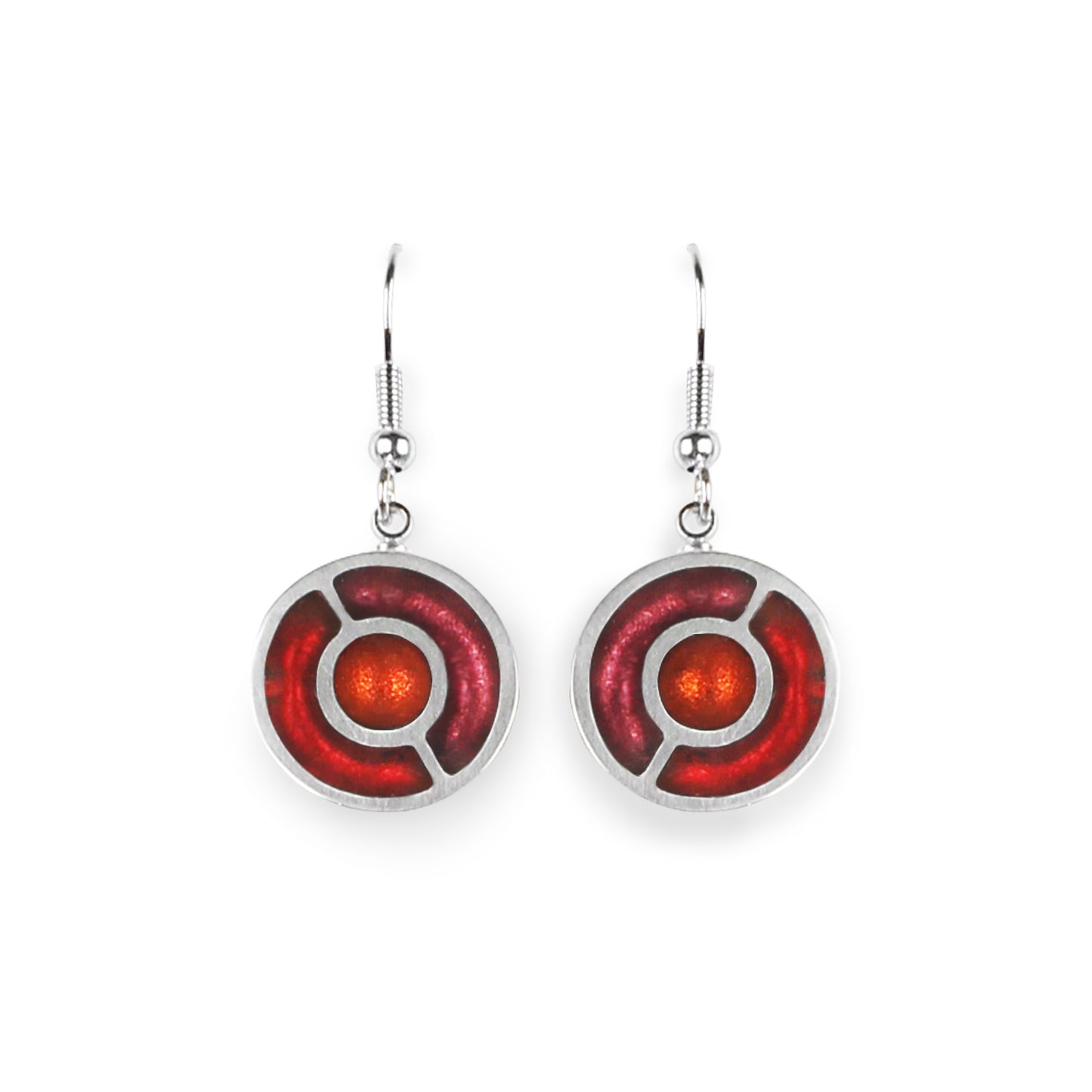 Prism Labyrinth Fish Hook Earrings | The Jewellery Stop