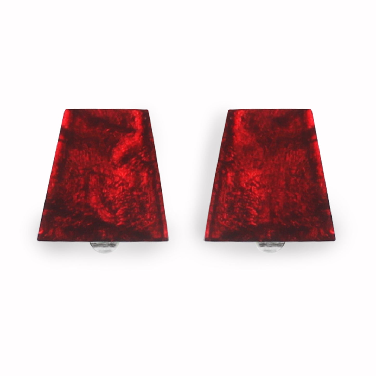 Scarlet Aztec Clip Earrings | The Jewellery Stop
