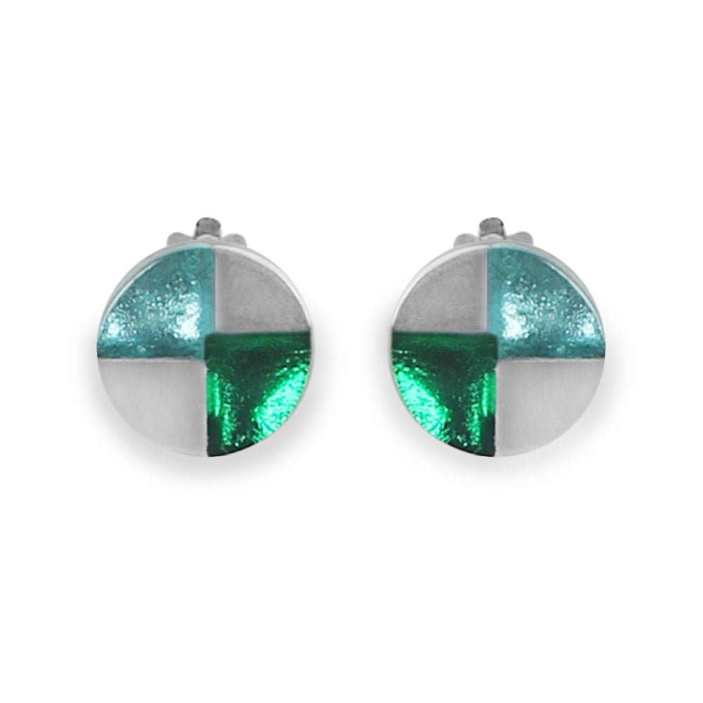 Emerald Mosaic Clip Earrings | The Jewellery Stop