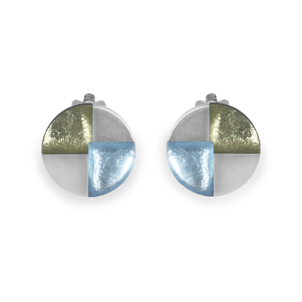Pear Mosaic Clip Earrings | The Jewellery Stop