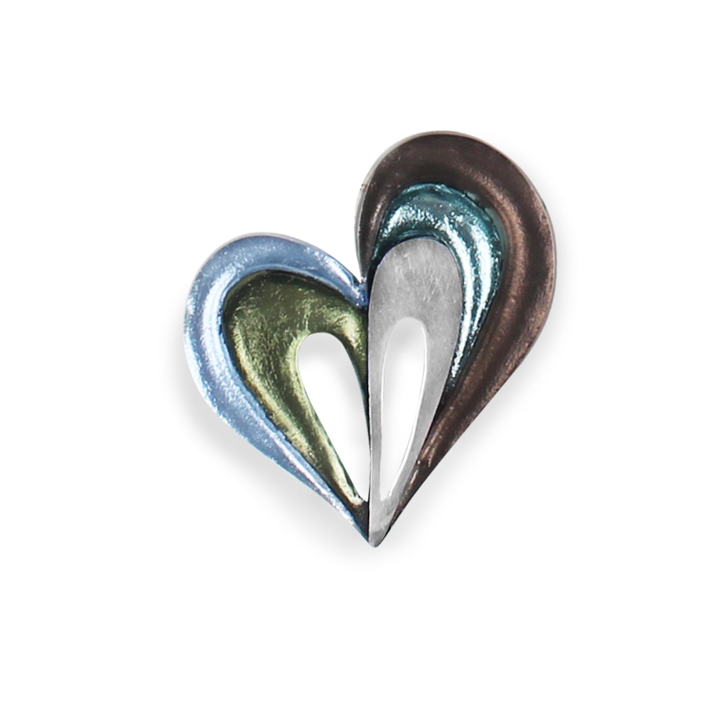 Pear Heart Loop Brooch | The Jewellery Stop