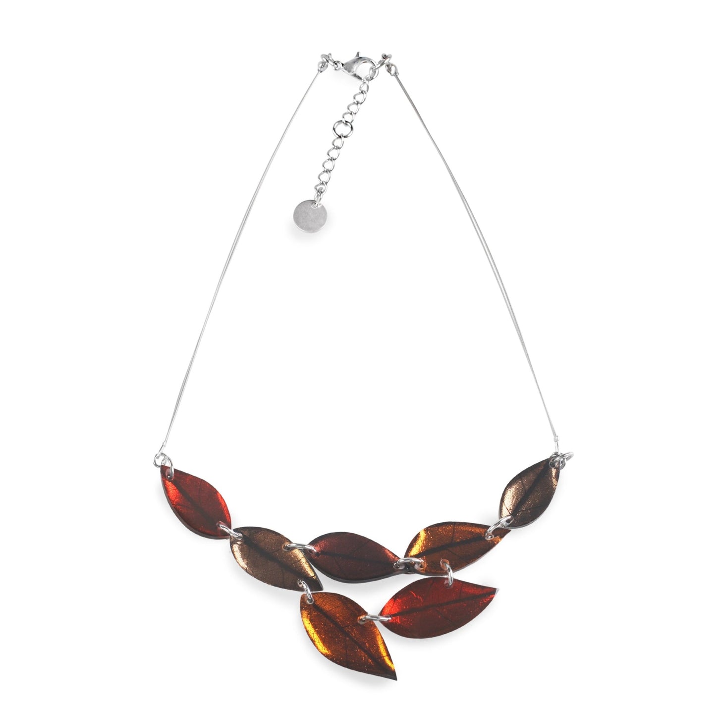 Chilli Skeletal Leaf Combi Necklace | The Jewellery Stop