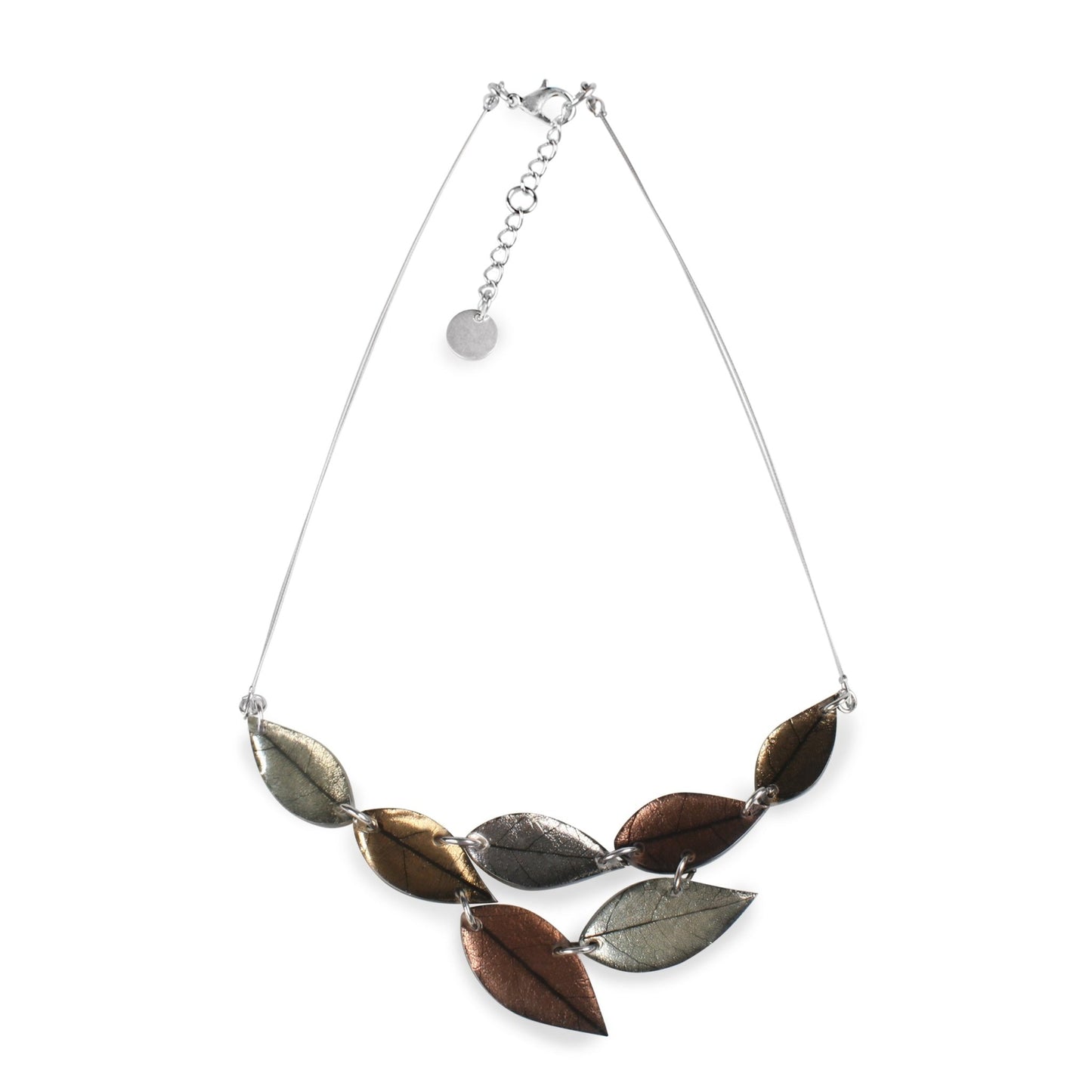 Mink Skeletal Leaf Combi Necklace | The Jewellery Stop