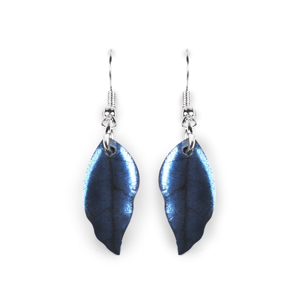Ice Skeletal Leaf Combi Fish Hook Earrings | The Jewellery Stop