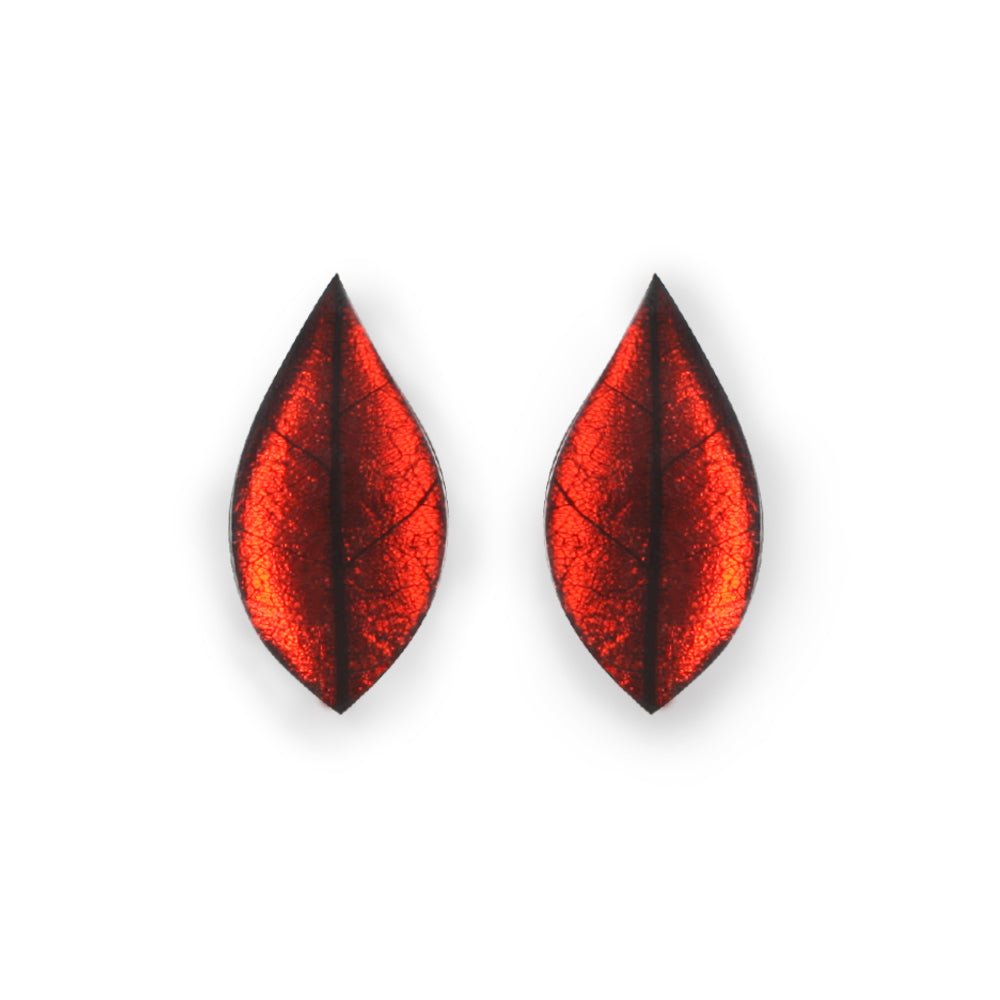 Trifle Skeletal Leaf Combi Clip Earrings | The Jewellery Stop