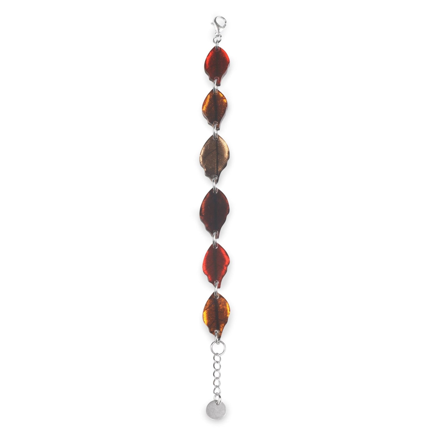 Chilli Skeletal Leaf Combi Bracelet | The Jewellery Stop