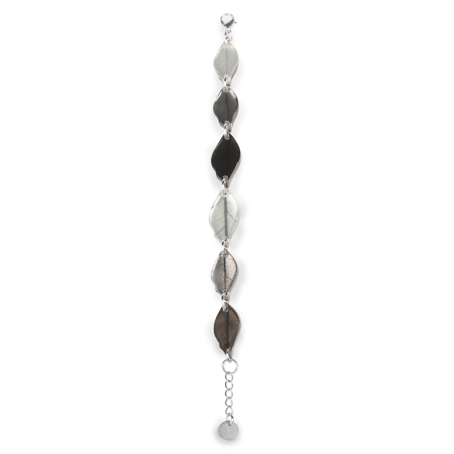 Silhouette Skeletal Leaf Combi Bracelet | The Jewellery Stop