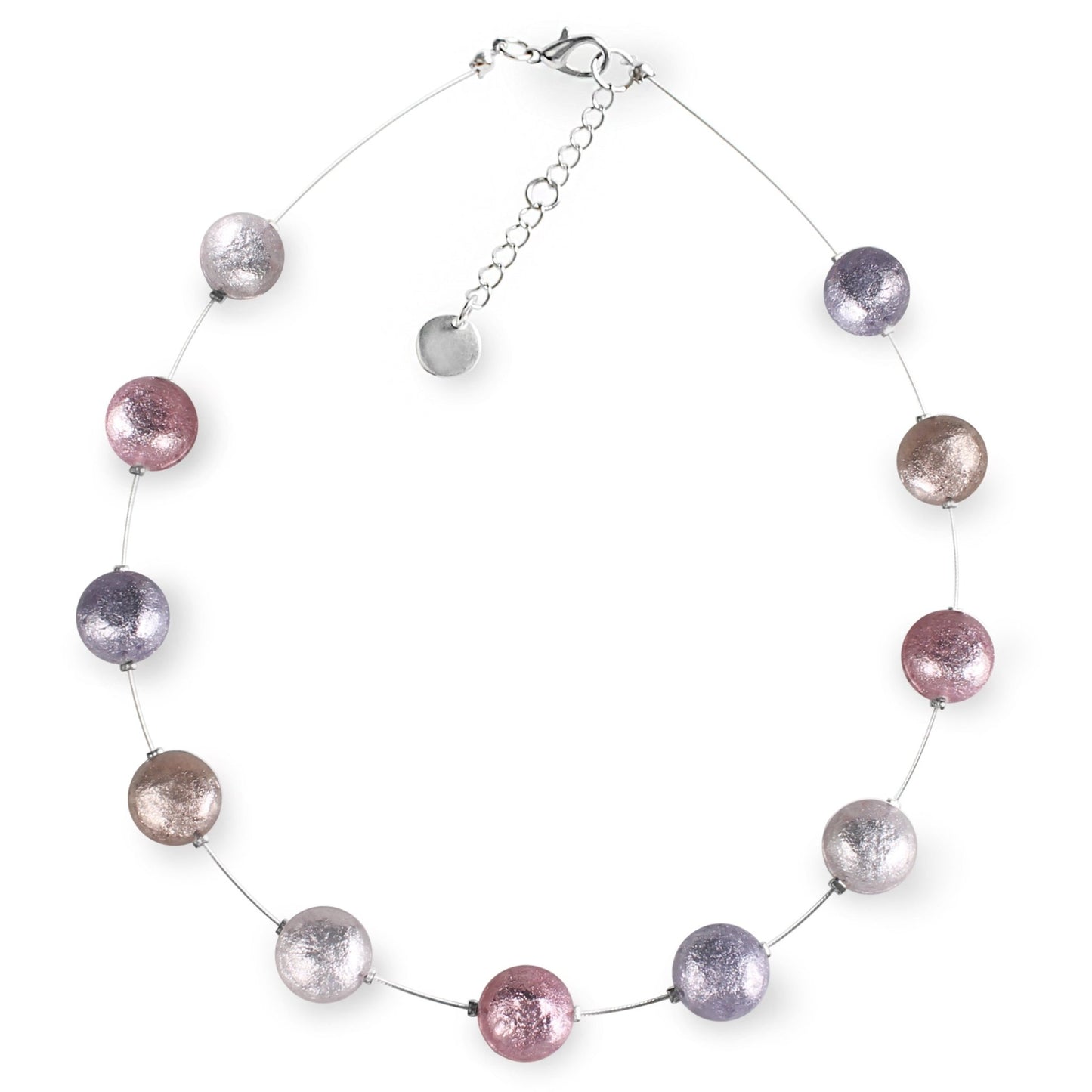 Blush Cabouchon Button Necklace | The Jewellery Stop
