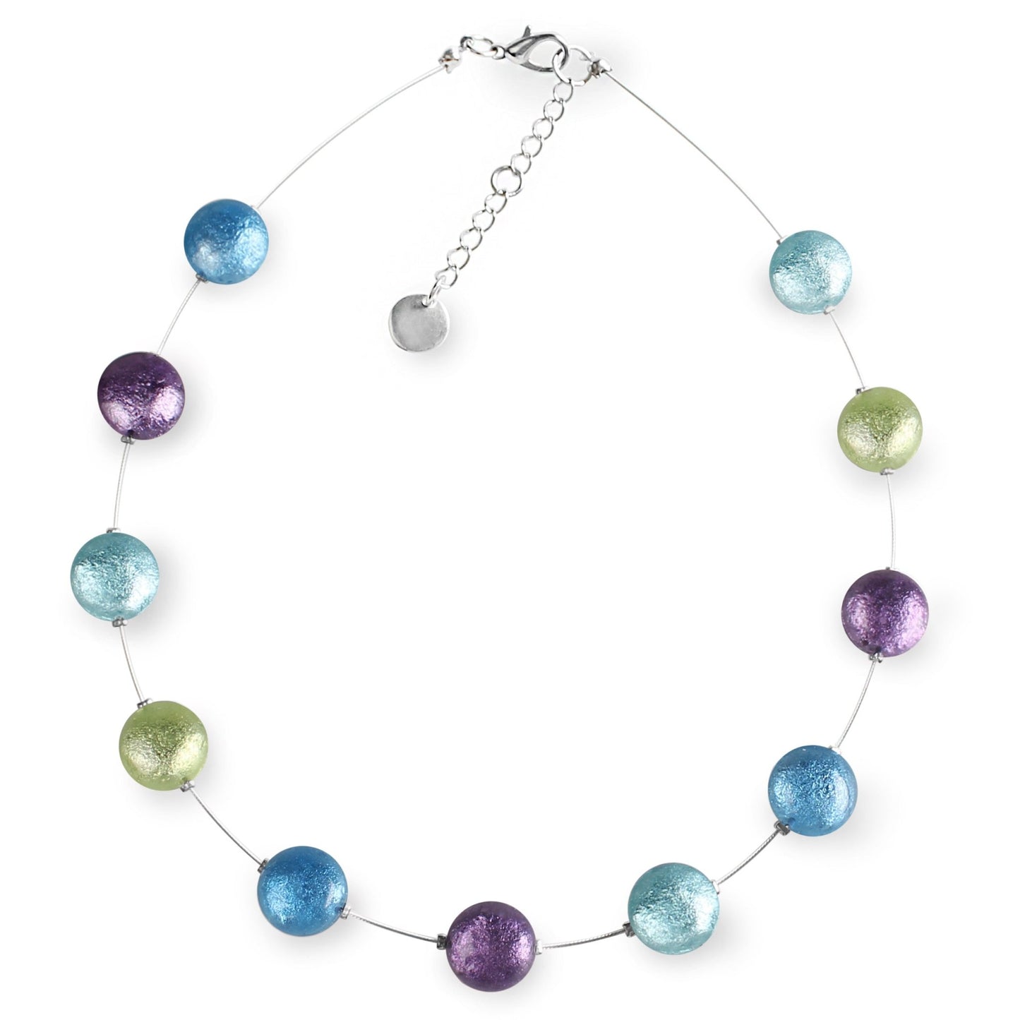 Kingfisher Cabouchon Button Necklace | The Jewellery Stop