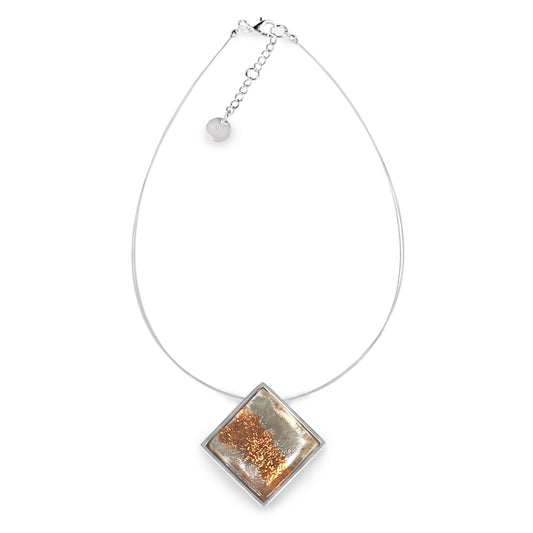 Gold Stained Glass Pendant | The Jewellery Stop