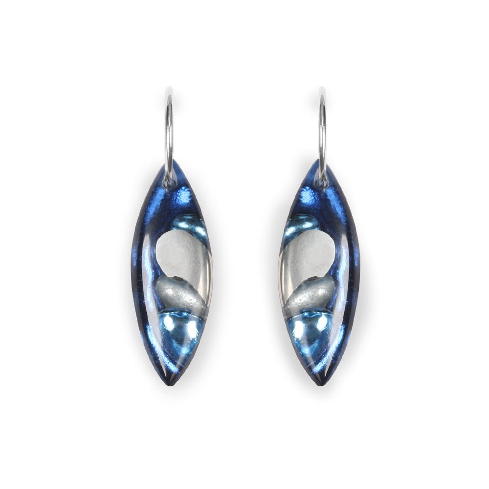 Ice Pointed Pebble Mix Creole Earrings | The Jewellery Stop