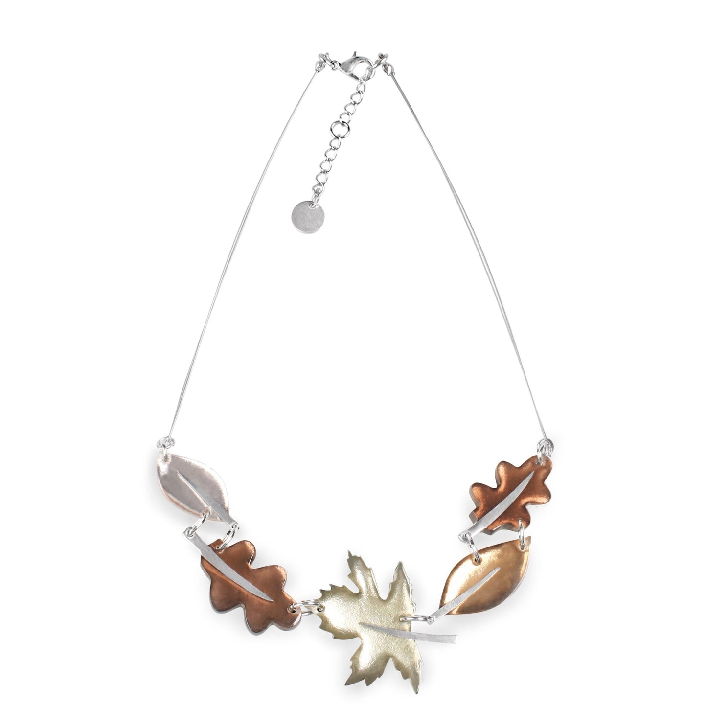 Mink Assorted Leaf Combi Necklace | The Jewellery Stop