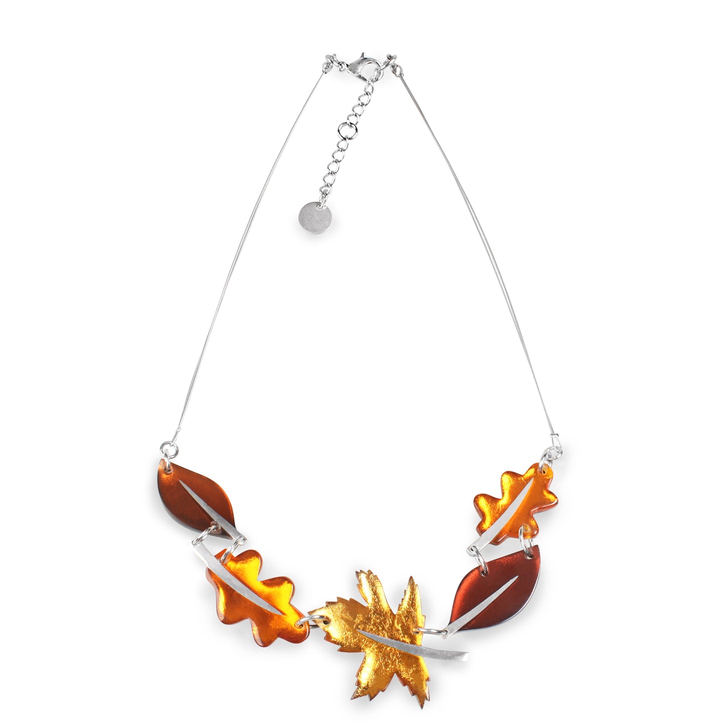 Paprika Assorted Leaf Combi Necklace