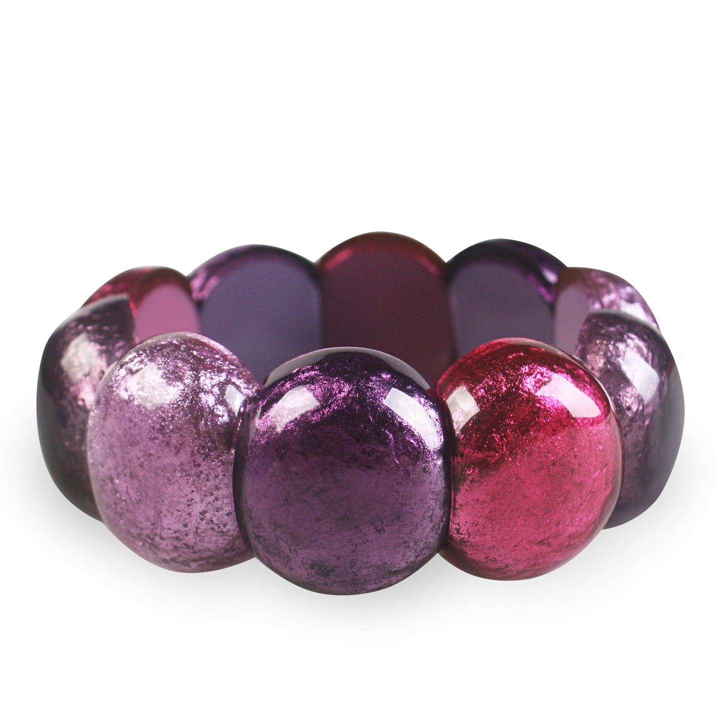 Blackberry Cabouchon Combi Bangle | The Jewellery Stop