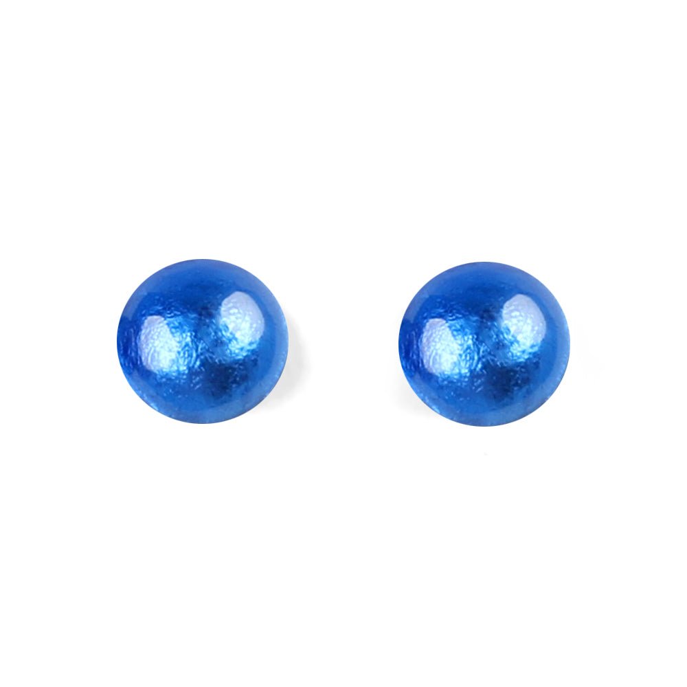 Azure Cabouchon Combi Medium Stud Earrings | The Jewellery Stop