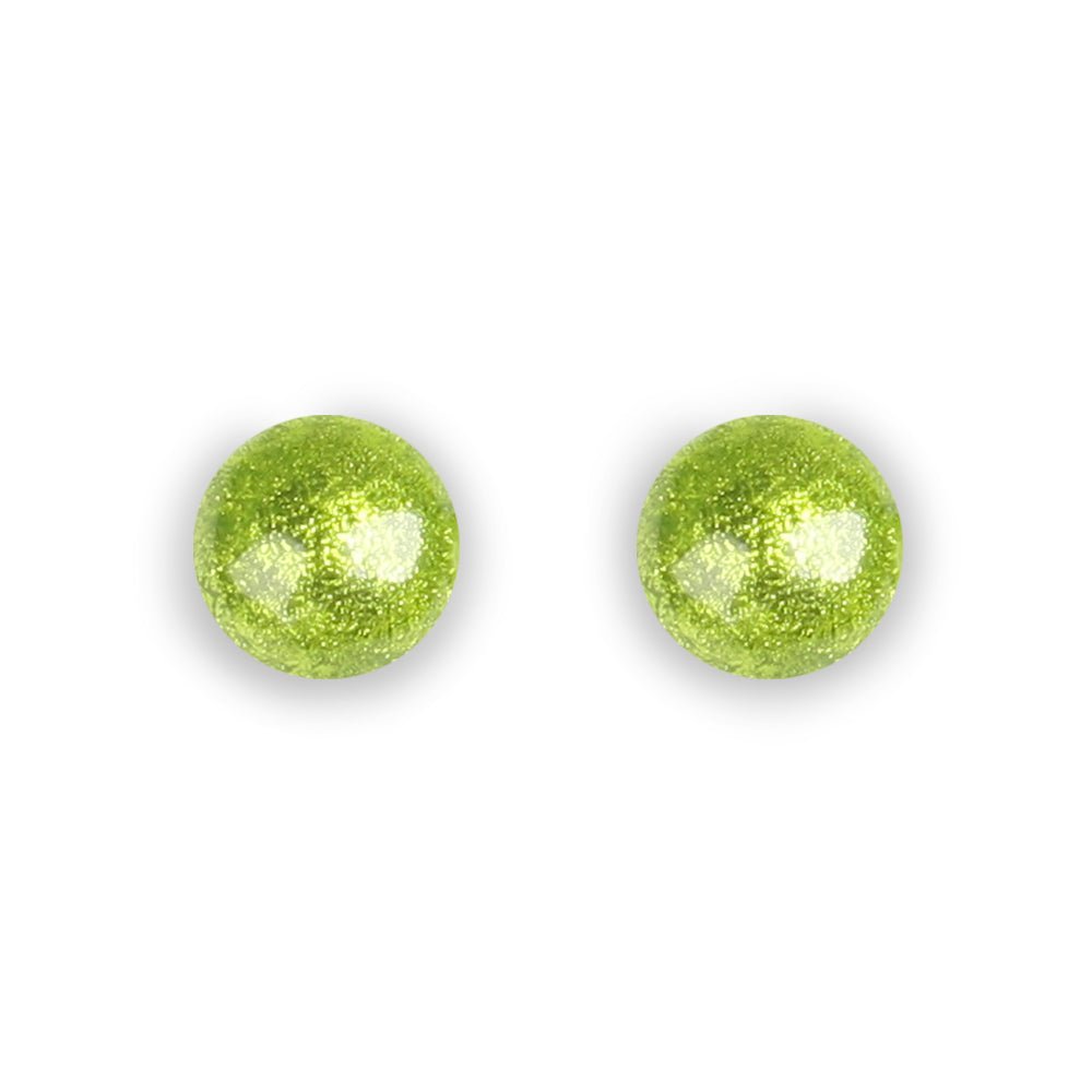 Seaweed Cabouchon Combi Medium Stud Earrings | The Jewellery Stop