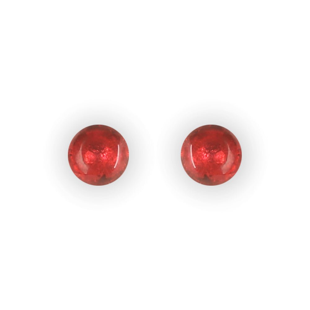 Chilli Cabouchon Combi Small Stud Earrings | The Jewellery Stop