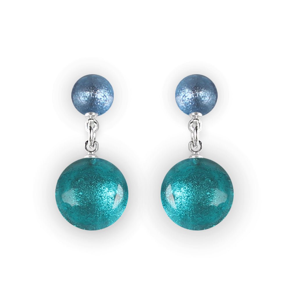 Riviera Cabouchon Combi Dangle Stud Earrings | The Jewellery Stop