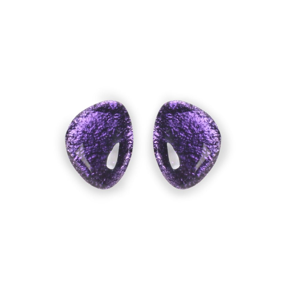 Aubergine Pebble Combi Stud Earrings | The Jewellery Stop