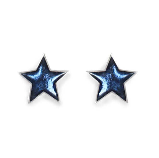 Ice Pewter Star Resin Stud Earrings | The Jewellery Stop