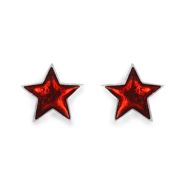 Trifle Pewter Star Resin Stud Earrings | The Jewellery Stop