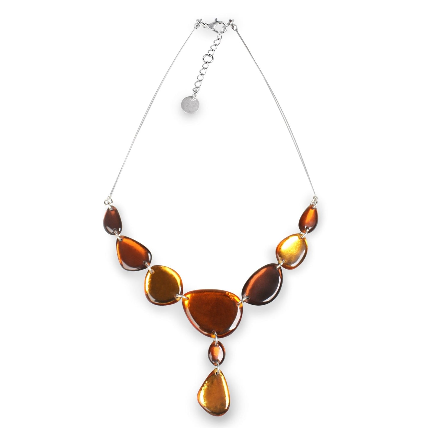 Paprika Eclectic Pebble Combi Necklace | The Jewellery Stop
