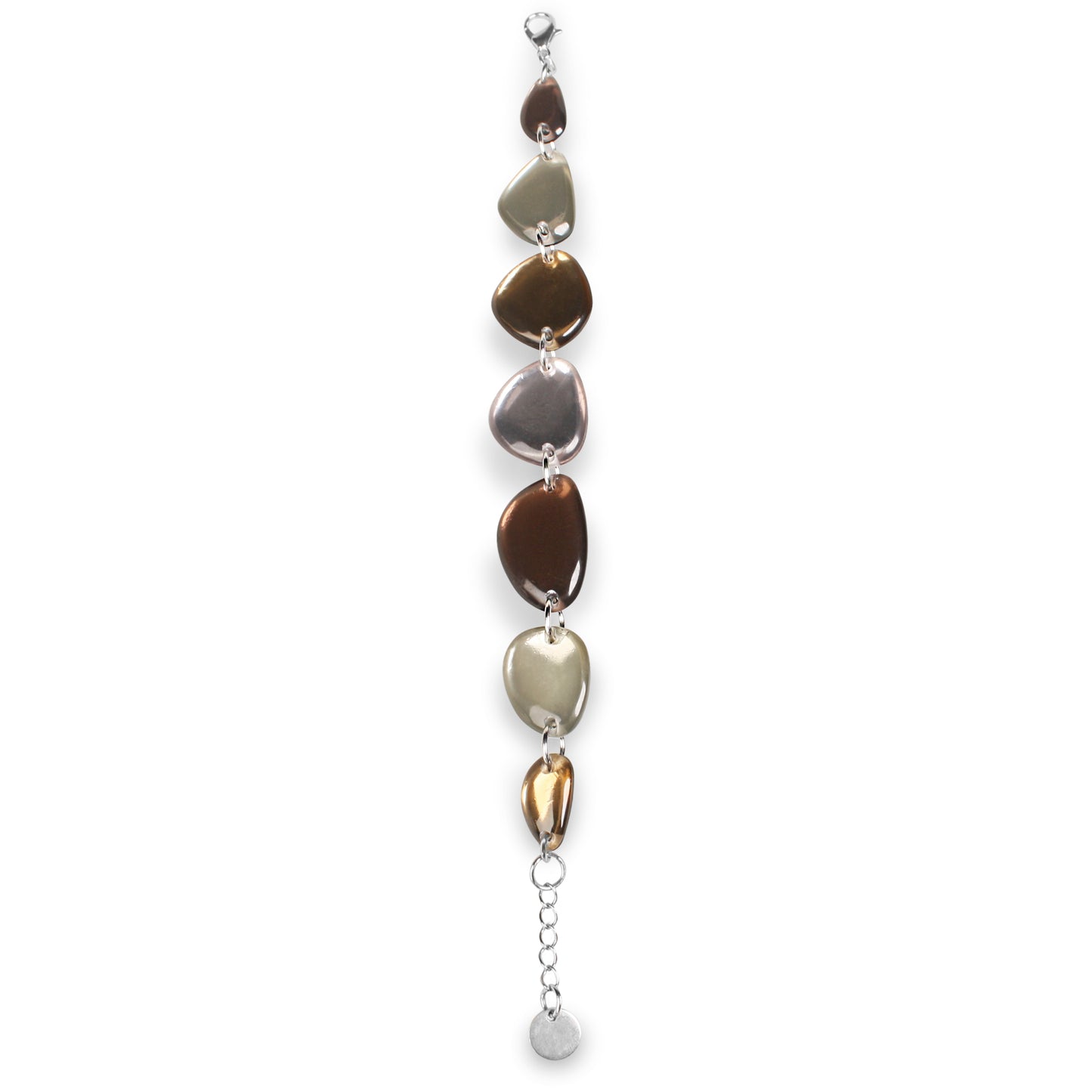 Mink Eclectic Pebble Combi Bracelet | The Jewellery Stop