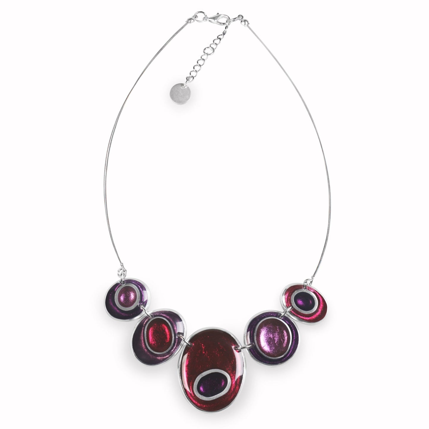 Blackberry Organic Circles Necklace | The Jewellery Stop