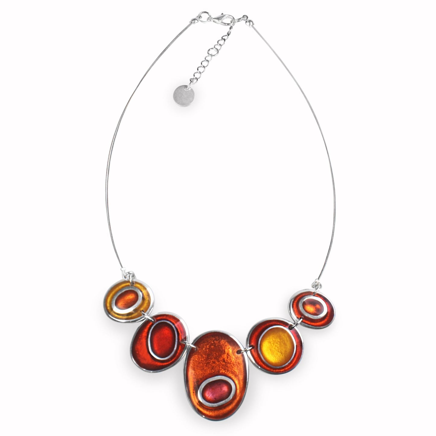 Carnival Organic Circles Necklace | The Jewellery Stop