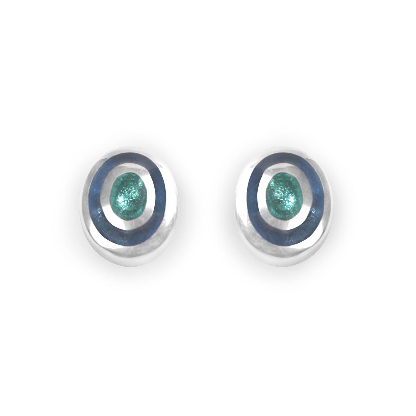 Mediterranean Organic Circles Stud Earrings | The Jewellery Stop