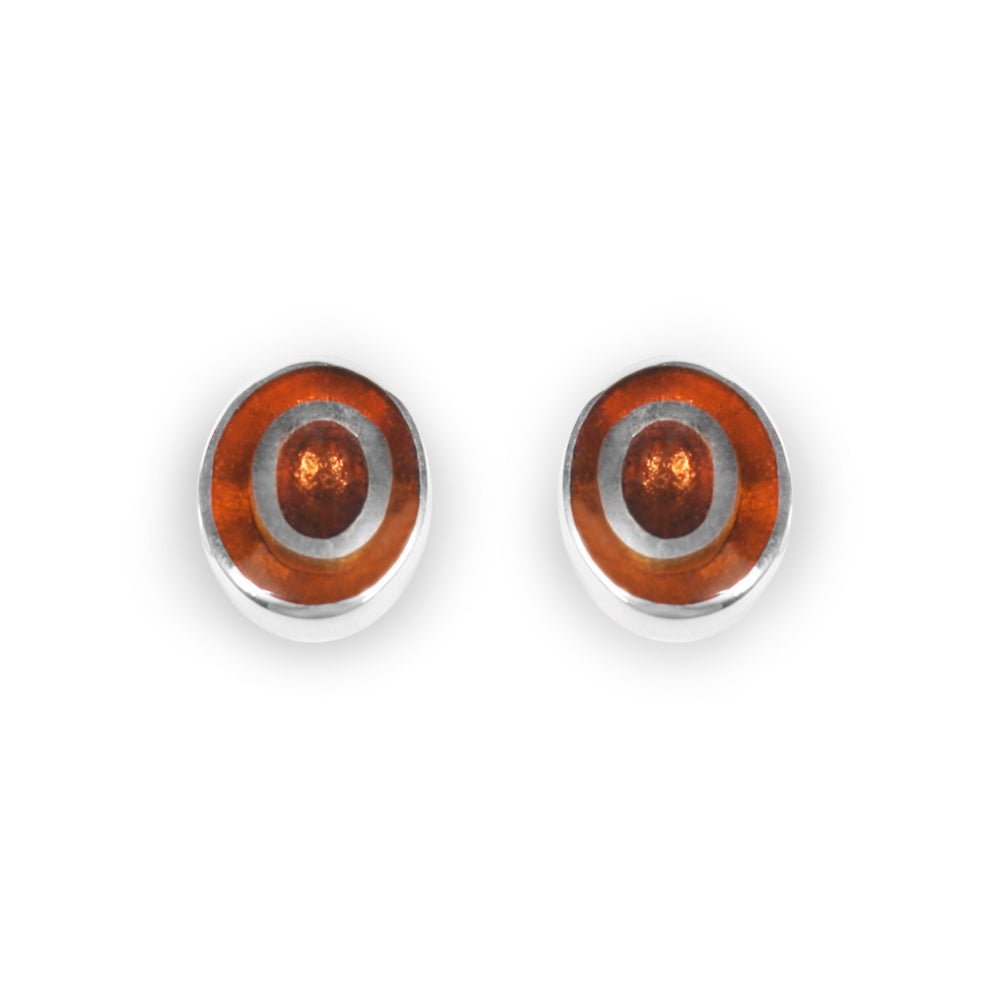 Paprika Organic Circles Stud Earrings | The Jewellery Stop