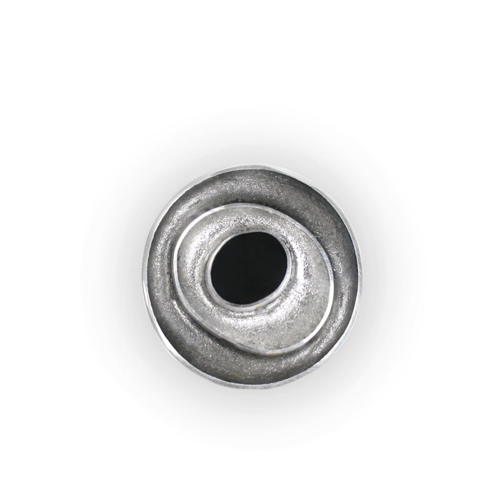 Black Organic Circles Brooch | The Jewellery Stop