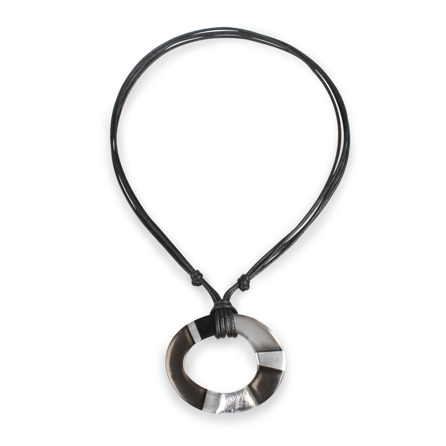 Black Tribal Circle Pendant | The Jewellery Stop