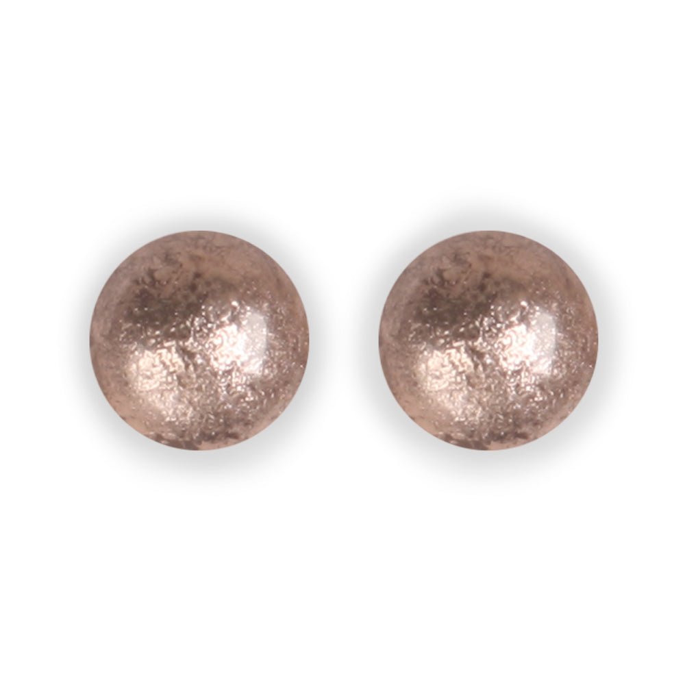 Mink Cabouchon Combi Large Stud Earrings | The Jewellery Stop