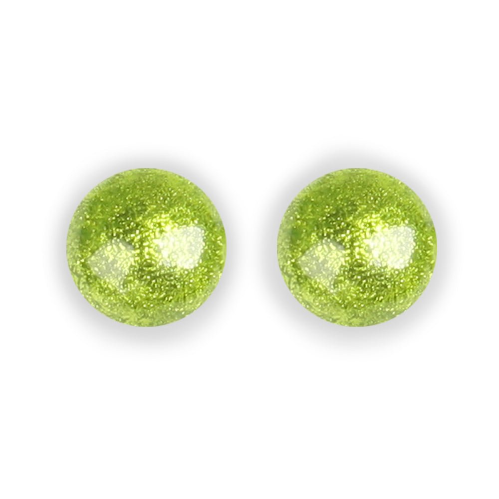 Seaweed Cabouchon Combi Large Stud Earrings | The Jewellery Stop