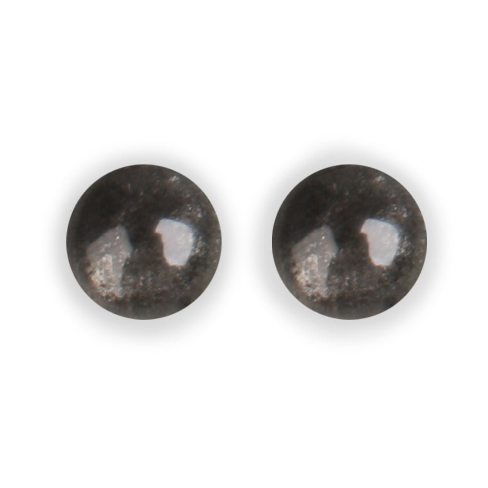 Silhouette Cabouchon Combi Large Stud Earrings | The Jewellery Stop