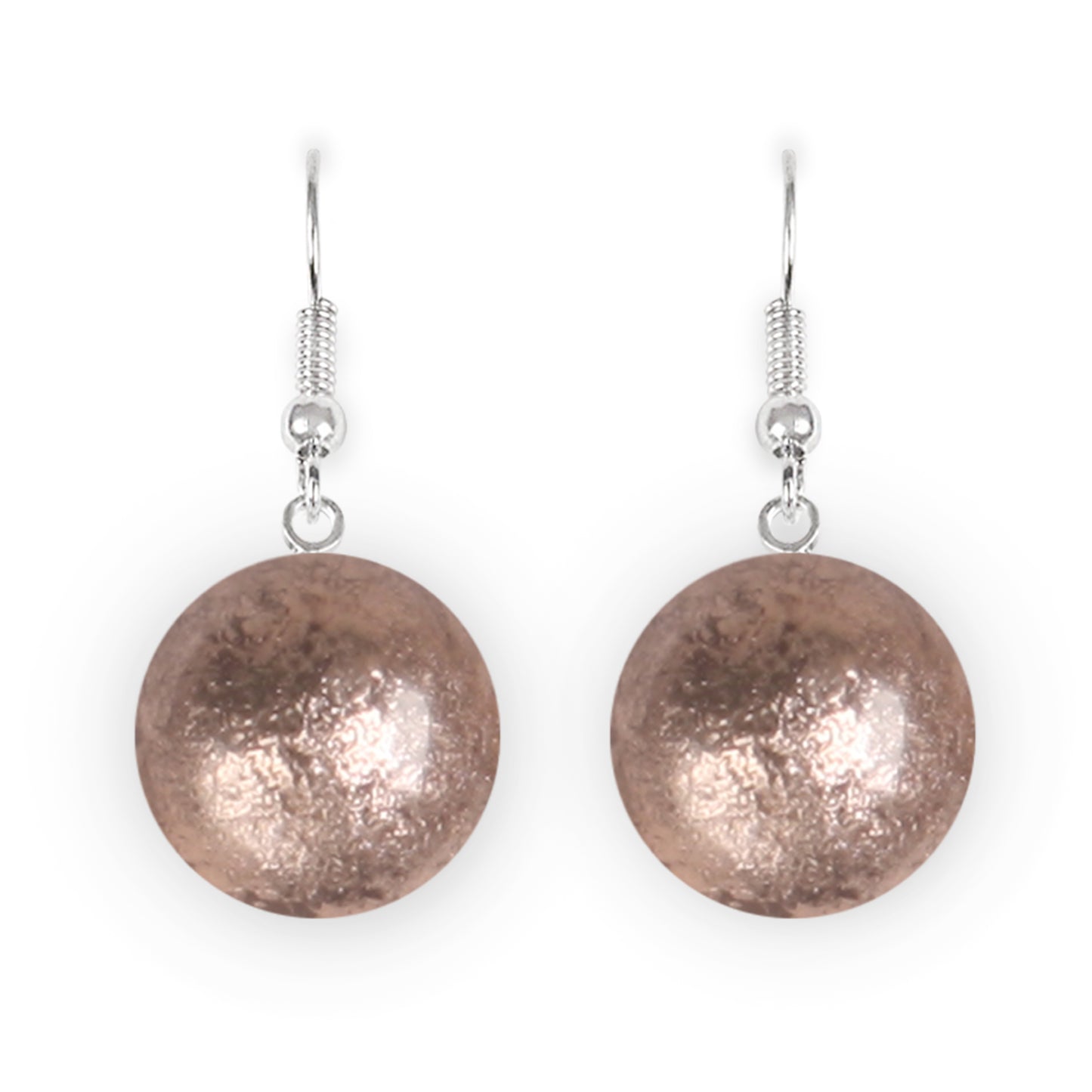 Mink Cabouchon Combi Fish Hook Earrings | The Jewellery Stop