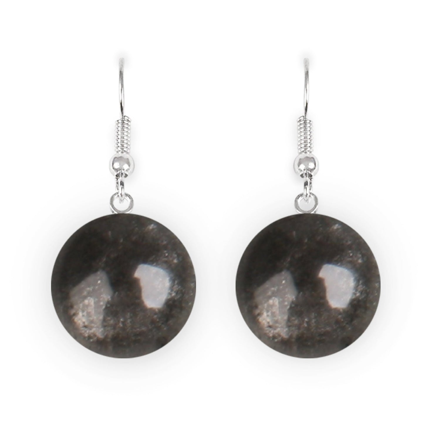 Silhouette Cabouchon Combi Fish Hook Earrings | The Jewellery Stop