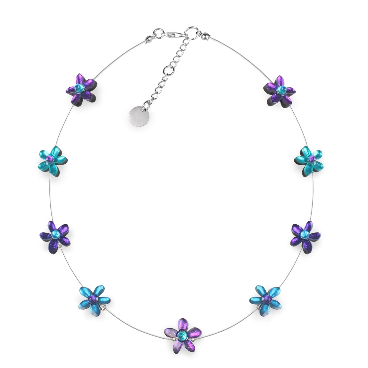Peacock Flower Daisy Necklace | The Jewellery Stop