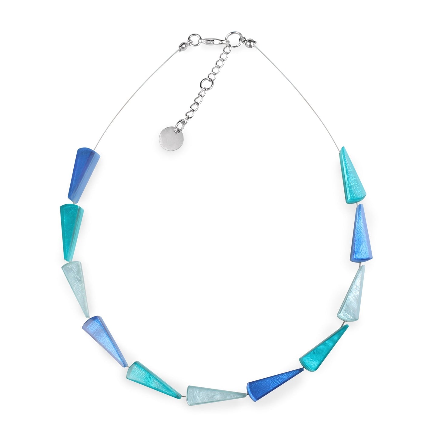 Teal Fan Necklace | The Jewellery Stop