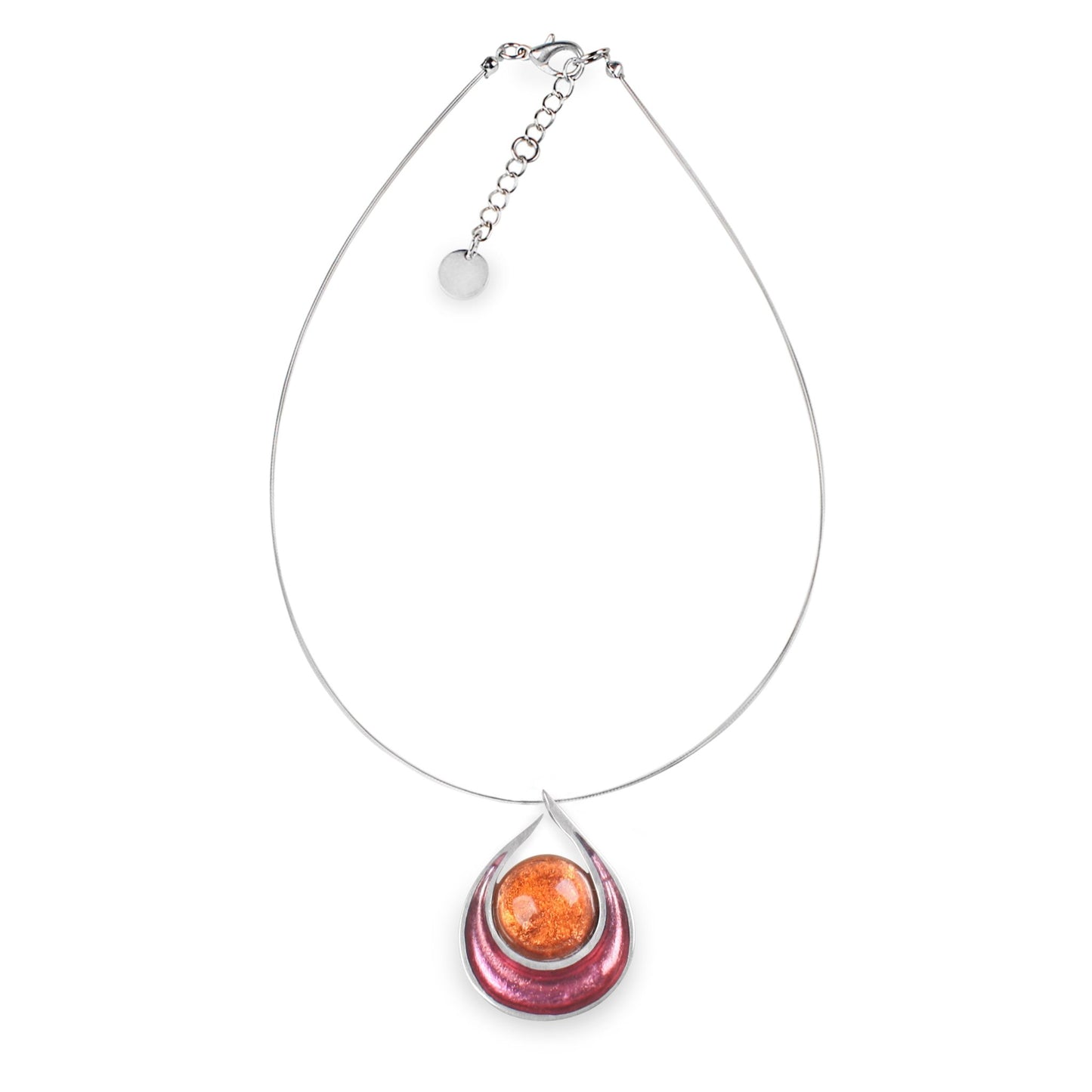Carnival Raindrop Pendant on Wire | The Jewellery Stop