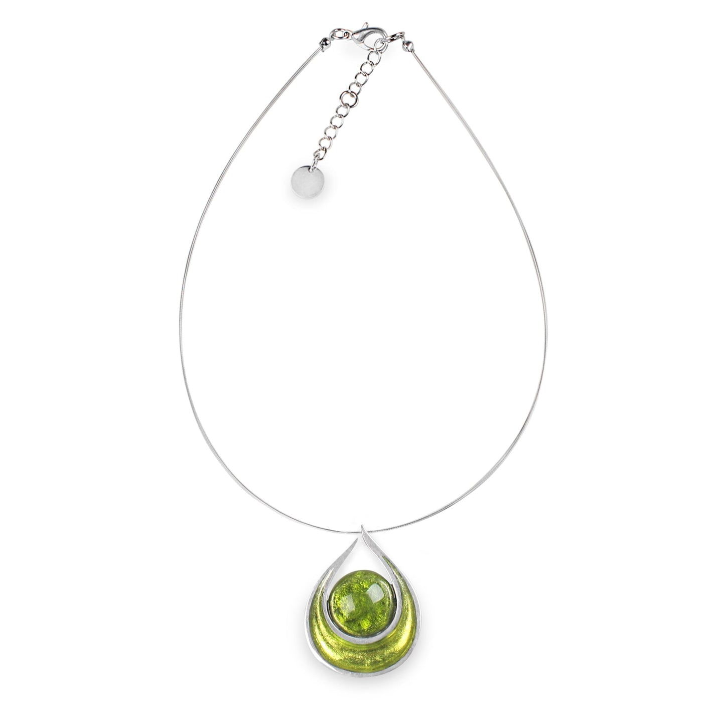 Citrus Raindrop Pendant on Wire | The Jewellery Stop