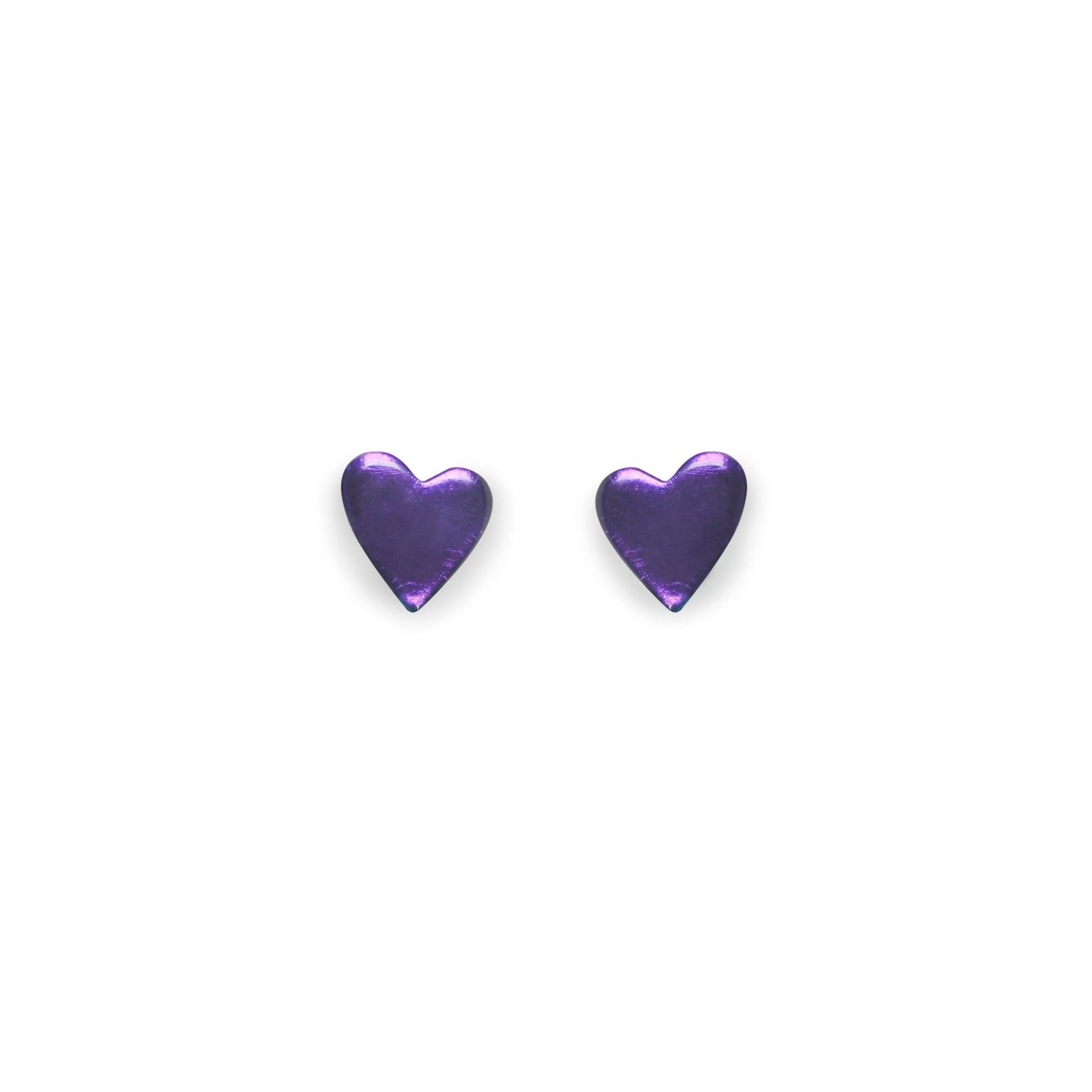 Peacock Love Heart Resin Stud Earrings | The Jewellery Stop