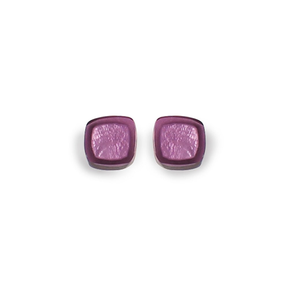 Rainbow Abstract Squares Stud Earrings | The Jewellery Stop