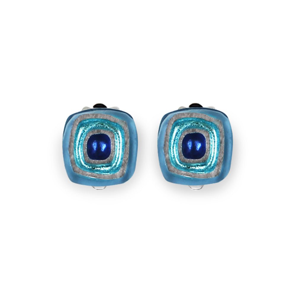 Haze Abstract Squares Clip Earrings | The Jewellery Stop