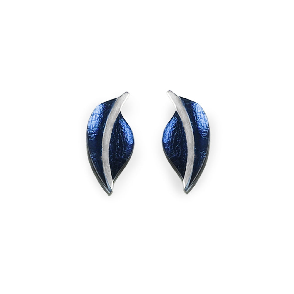 Haze Leaf Stud Earrings | The Jewellery Stop