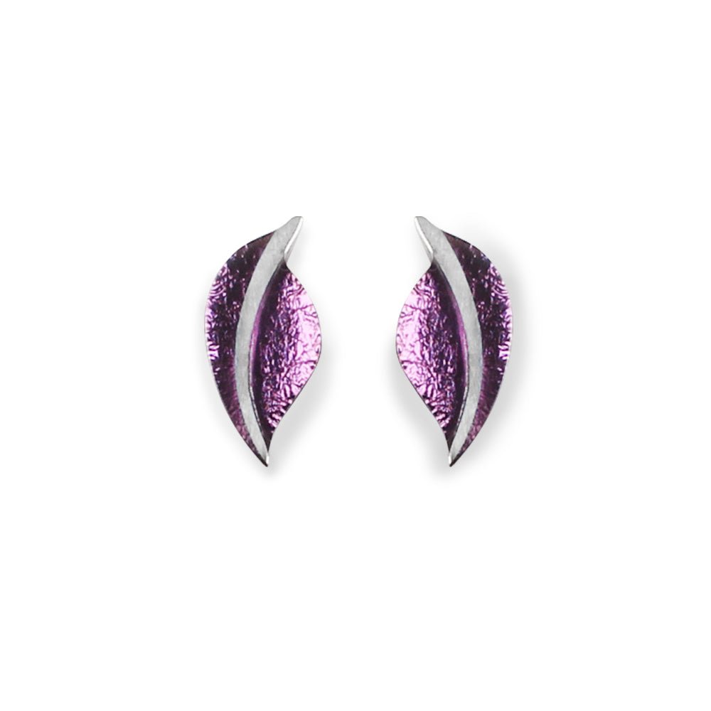 Rainbow Leaf Stud Earrings | The Jewellery Stop