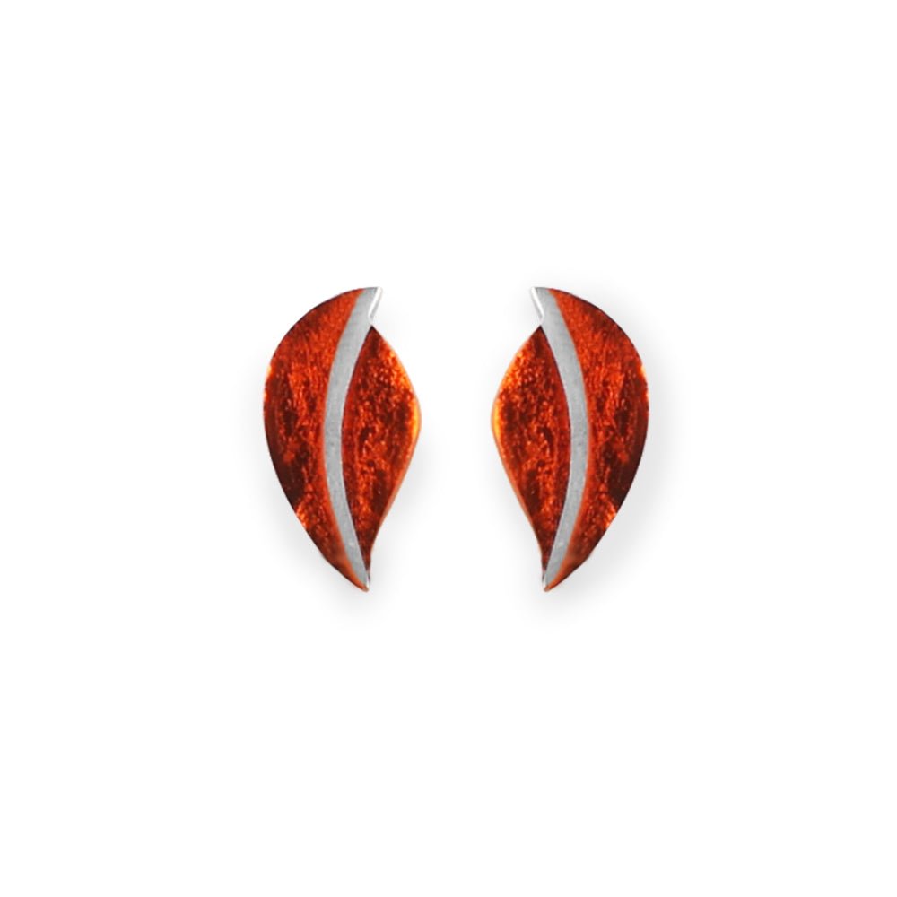 Spice Leaf Stud Earrings | The Jewellery Stop