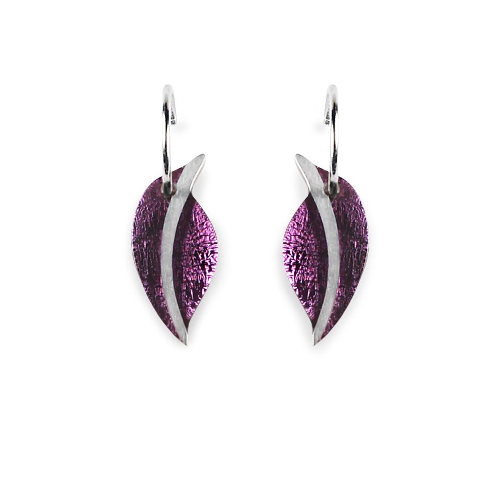 Rainbow Leaf Creole Earrings | The Jewellery Stop
