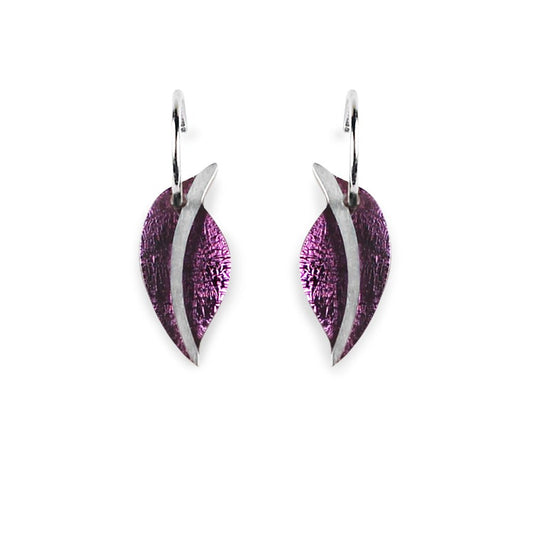 Rainbow Leaf Creole Earrings | The Jewellery Stop